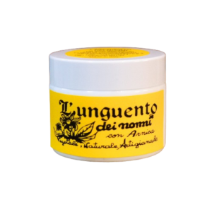 l'unguento dei nonni nonno giallo arnica corpo dolori infiammazioni rimedio naturale vasetto ricetta alpina made in italy schiena ginocchia tendiniti tunnel carpale