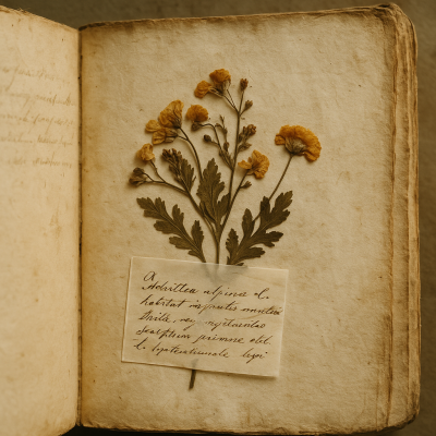 ricettario antico erbario erbe ricetta alpina libro di natura piante officinali